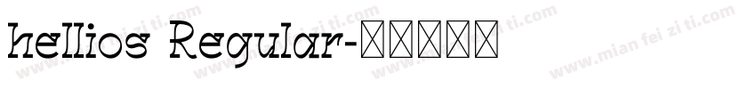 hellios Regular字体转换